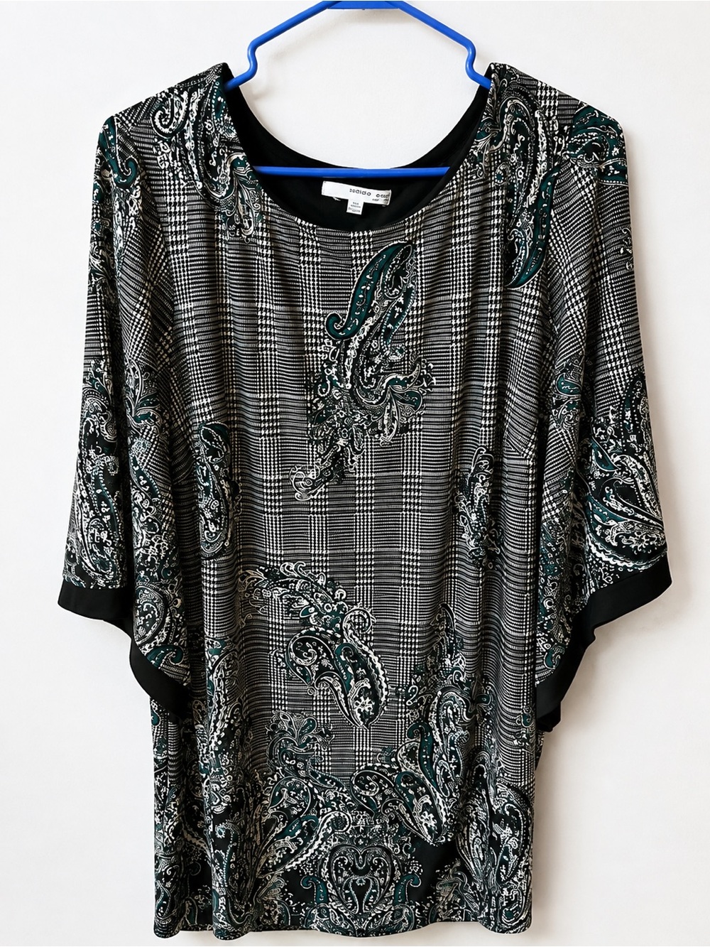 ⭐️3/$20 Studio One New York Paisley Plaid Tunic Dress| Size 2X